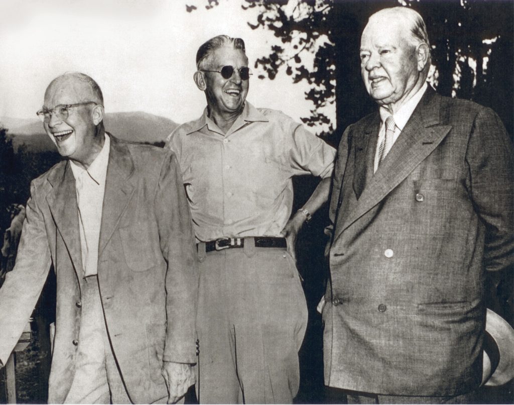 An old photo of three Koelbel men