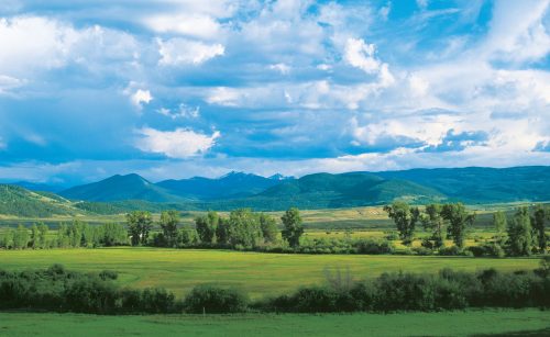 view of the continental divide landscape